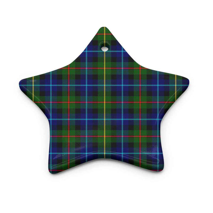 Scottish Smith Modern Clan Tartan Ceramic Ornament Star Shape Tartan Plaid