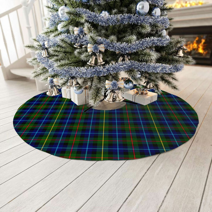 Scottish Smith Modern Clan Tartan Christmas Tree Skirt No Tassels 3 Tartan Plaid