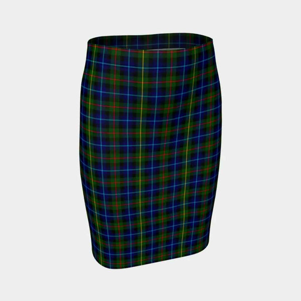 Scottish Smith Modern Clan Tartan Fitted Skirt Tartan Plaid 1