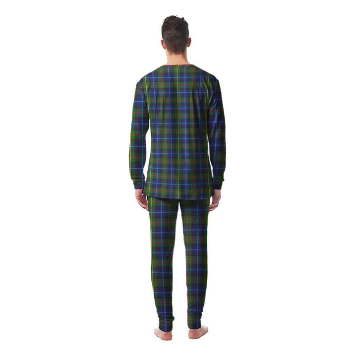 Scottish Smith Modern Clan Tartan Pajama Set Men Back Side Tartan Plaid