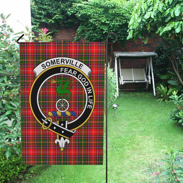 Scottish Somerville Clan Crest Tartan Garden Flag Tartan Plaid 2