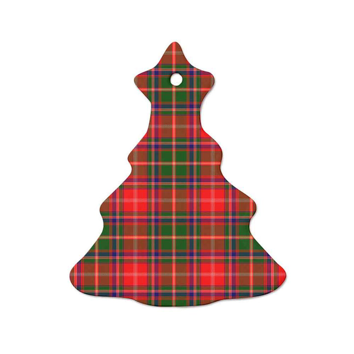 Scottish Somerville Modern Clan Tartan Ceramic Ornament  Tree Shape Tartan Plaid