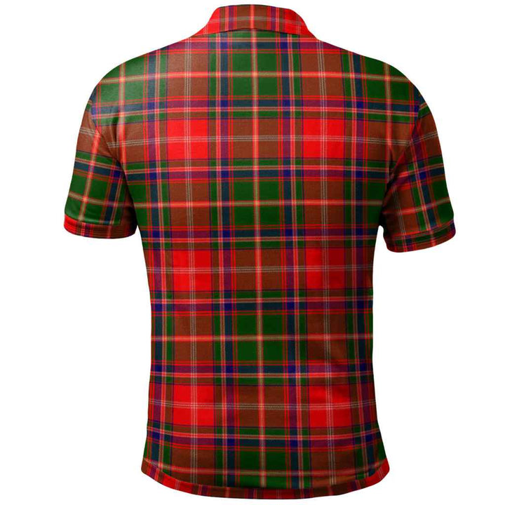 Scottish Somerville Modern Clan Tartan Polo Shirt Back Side Tartan Plaid