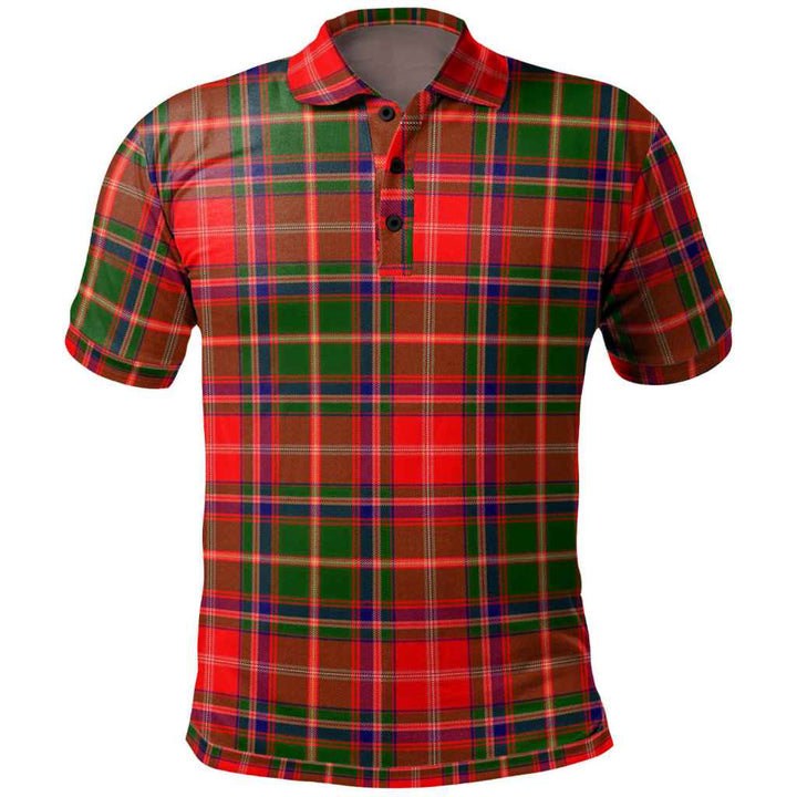 Scottish Somerville Modern Clan Tartan Polo Shirt Front Side Tartan Plaid