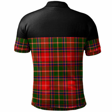 Scottish Somerville Modern Clan Tartan Polo Shirt - Horizontal Style Back Side Tartan Plaid
