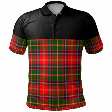 Scottish Somerville Modern Clan Tartan Polo Shirt - Horizontal Style Front Side Tartan Plaid