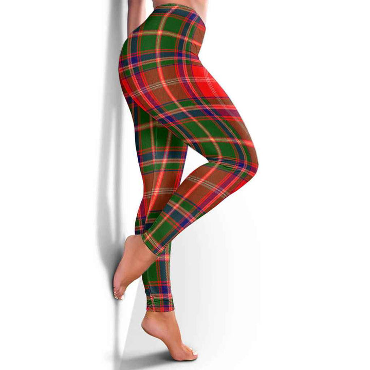Scottish Somerville Modern Clan Tartan Women Leggings Tartan Plaid 4