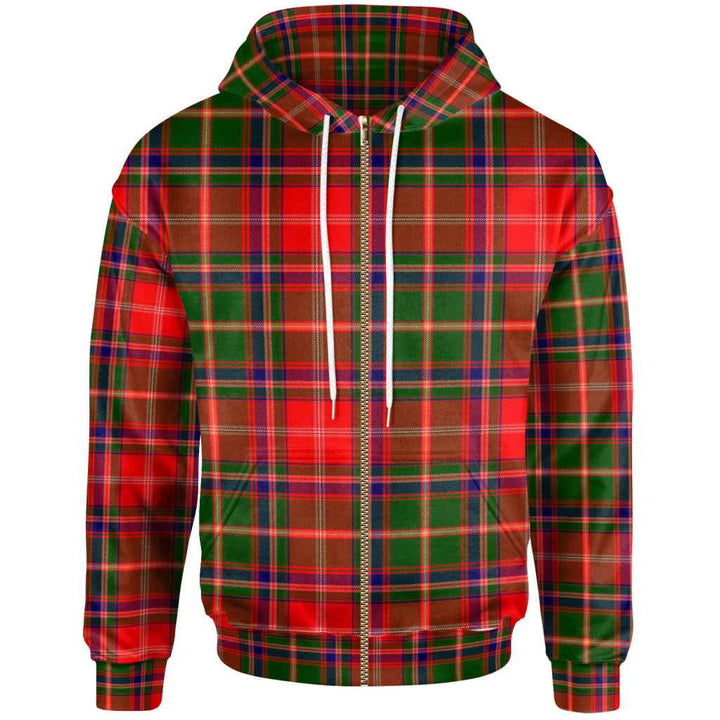 Scottish Somerville Modern Clan Tartan Hoodie Zip Tartan Plaid