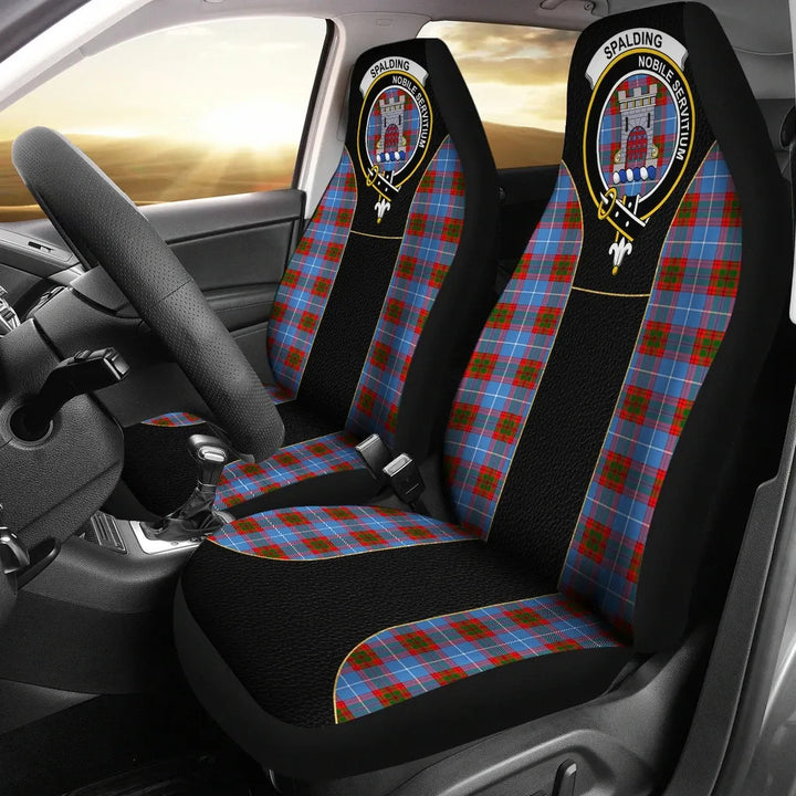 Scottish Spalding Clan Crest Tartan Car Seat Covers - Special Style 1