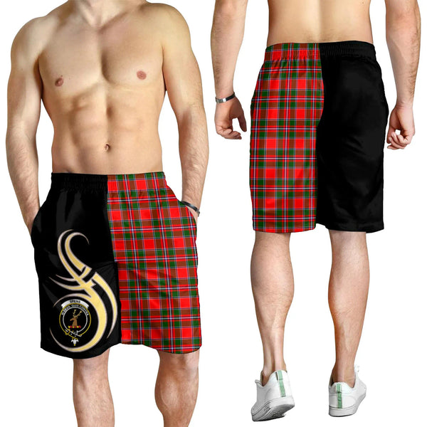 Scottish Spens Modern Clan Crest Tartan Believe in Me Men's Shorts