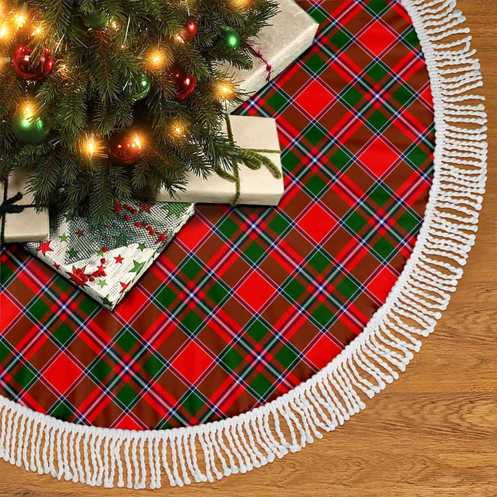 Scottish Spens Modern Clan Tartan Christmas Tree Skirt Tassels 2 Tartan Plaid