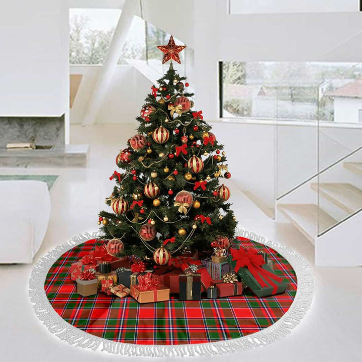Scottish Spens Modern Clan Tartan Christmas Tree Skirt Tassels 3 Tartan Plaid