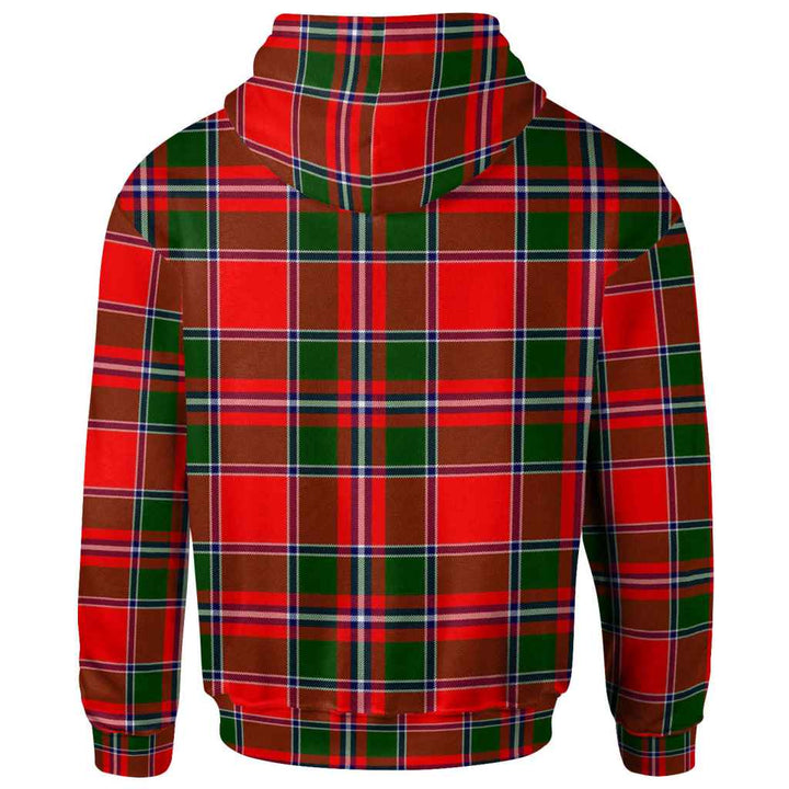 Scottish Spens Modern Clan Tartan Hoodie Back Side Tartan Plaid