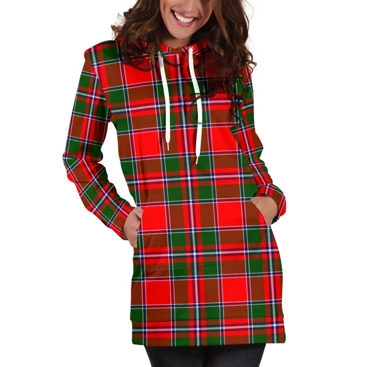 Scottish Spens Modern Clan Tartan Hoodie Dress