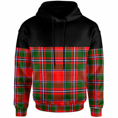 Scottish Spens Modern Clan Tartan Hoodie - Horizontal Style Front Side Tartan Plaid