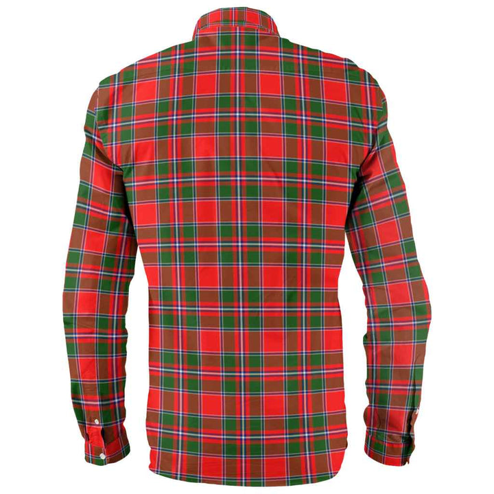 Scottish Spens Modern Clan Tartan Long Sleeve Shirt Back Side Tartan Plaid