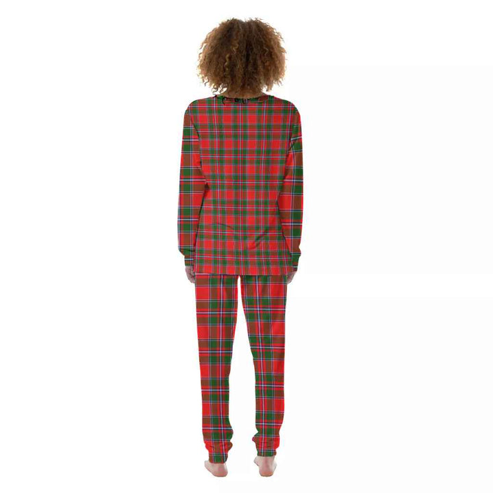 Scottish Spens Modern Clan Tartan Pajama Set Women Back Side Tartan Plaid