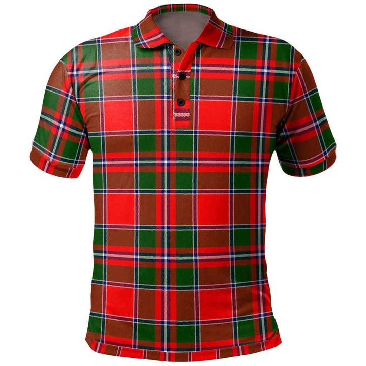 Scottish Spens Modern Clan Tartan Polo Shirt Front Side Tartan Plaid
