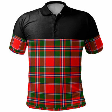 Scottish Spens Modern Clan Tartan Polo Shirt - Horizontal Style Front Side Tartan Plaid