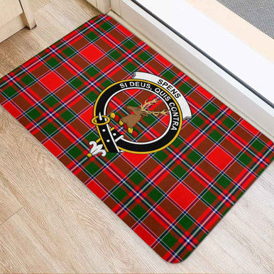 Scottish Spens (or Spence) Clan Crest Tartan Door Mat Tartan Plaid 2