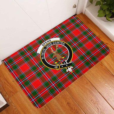 Scottish Spens (or Spence) Clan Crest Tartan Door Mat Tartan Plaid 3
