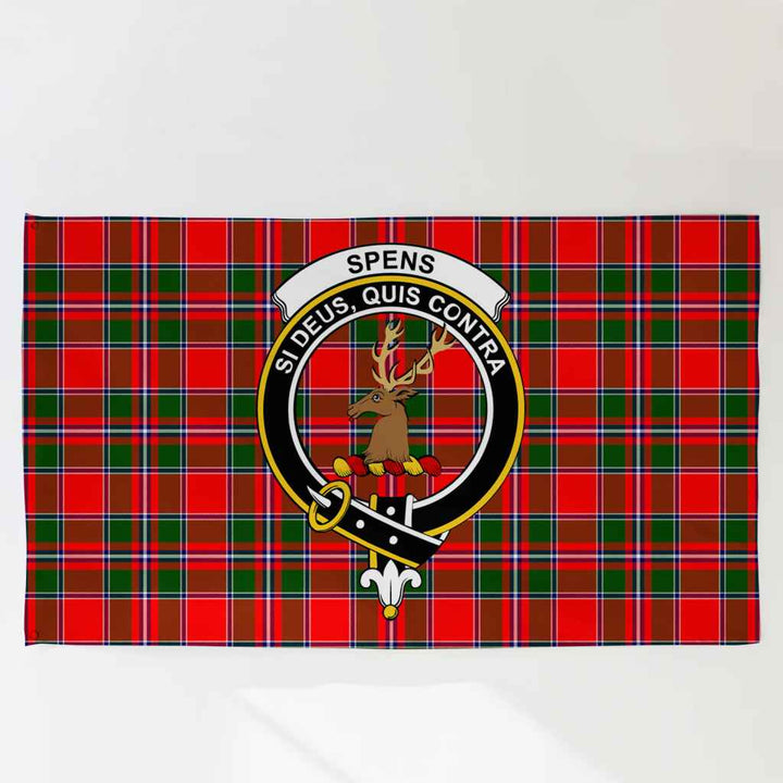 Scottish Spens (or Spence) Clan Crest Tartan Flag Parade Tartan Plaid 3
