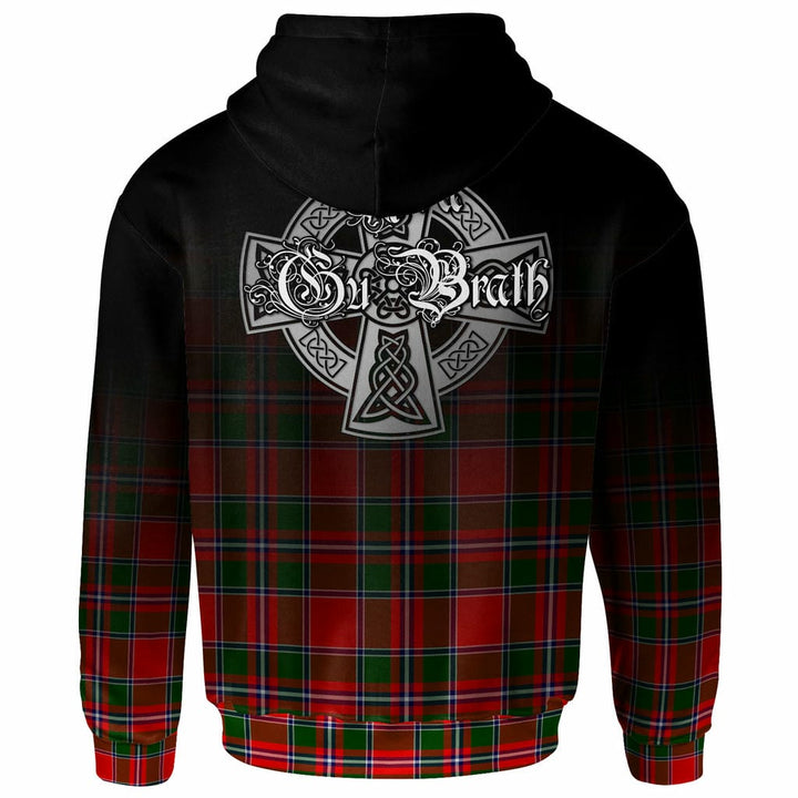 Scottish Spens (or Spence) Clan Crest Tartan Hoodie - Alba Gu Brath Family Crest Celtic Inspired Back Side Tartan Plaid