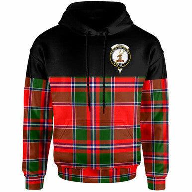 Scottish Spens (or Spence) Clan Crest Tartan Hoodie - Horizontal Style Front Side Tartan Plaid