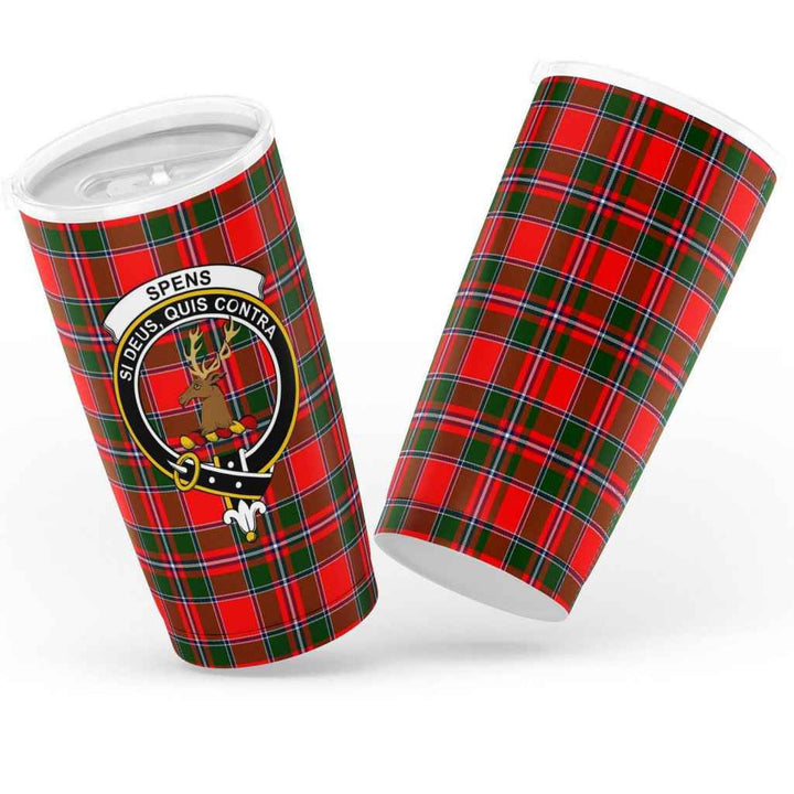 Scottish Spens (or Spence) Clan Crest Tartan Insulated Tumbler Tartan Plaid 3