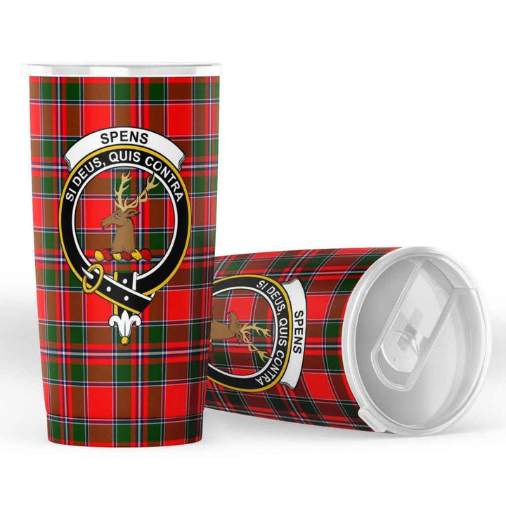 Scottish Spens (or Spence) Clan Crest Tartan Insulated Tumbler Tartan Plaid 4