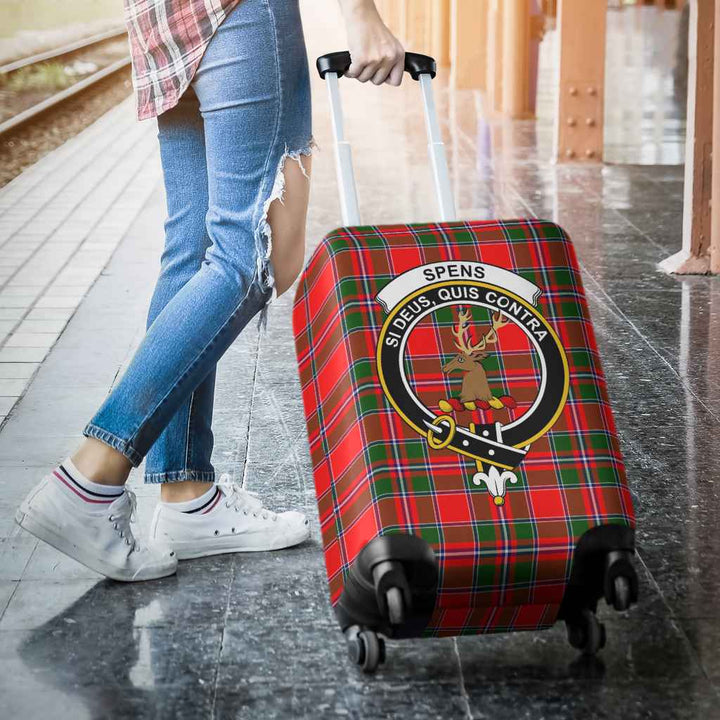 Scottish Spens (or Spence) Clan Crest Tartan Luggage Cover Tartan Plaid 3