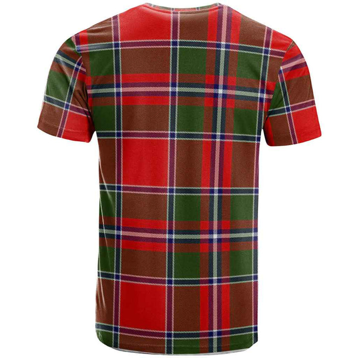 Scottish Spens (or Spence) Clan Crest Tartan T-Shirt Back Side Tartan Plaid