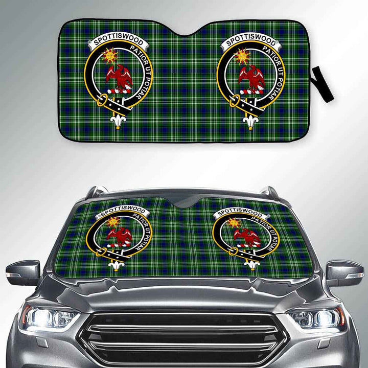 Scottish Spottiswood Clan Crest Tartan Car Windshield Sun Shade Tartan Plaid 2
