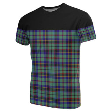 Scottish Stevenson Clan Tartan T-Shirt Horizontal Style Front Side Tartan Plaid