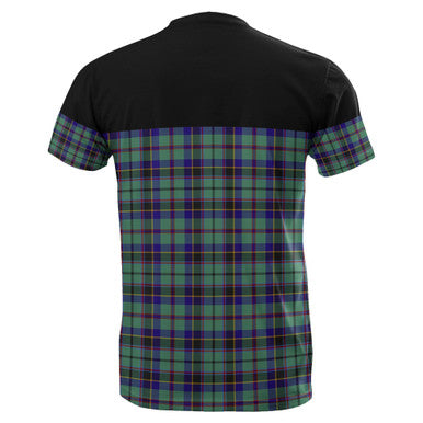 Scottish Stevenson Clan Tartan T-Shirt Horizontal Style Back Side Tartan Plaid