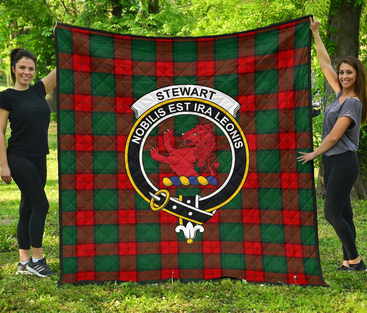 Scottish Stewart Atholl Modern Clan Crest Tartan Quilt Tartan Plaid 1
