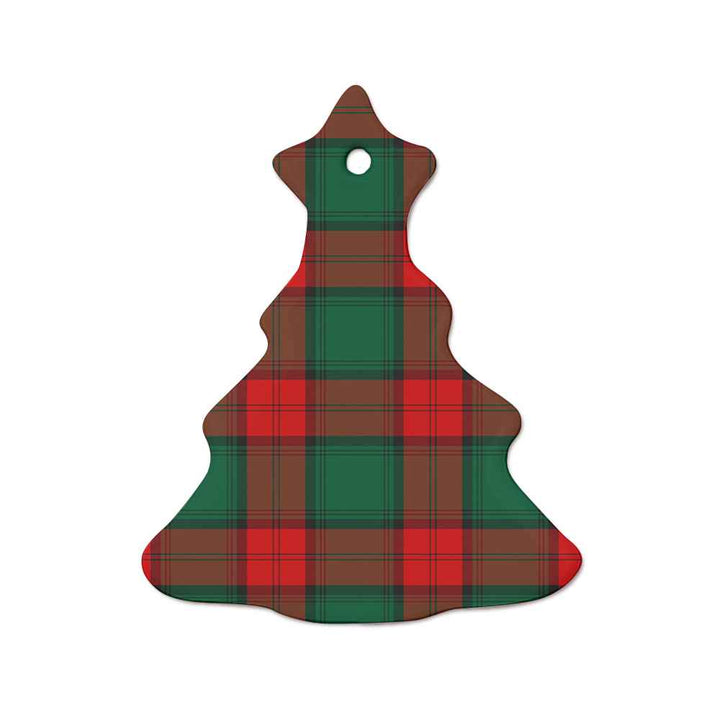 Scottish Stewart Atholl Modern Clan Tartan Ceramic Ornament  Tree Shape Tartan Plaid