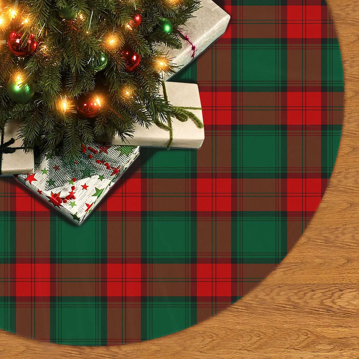Scottish Stewart Atholl Modern Clan Tartan Christmas Tree Skirt No Tassels 2 Tartan Plaid