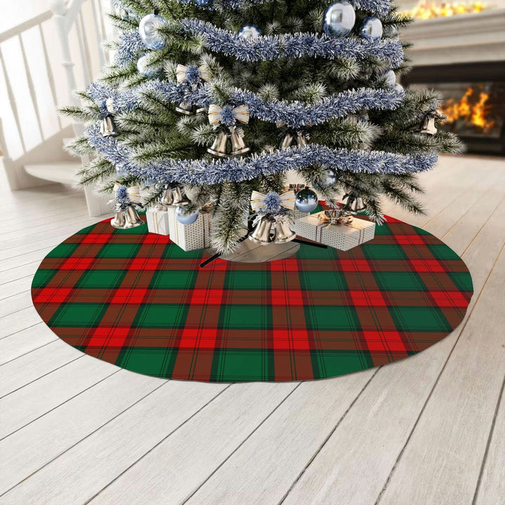 Scottish Stewart Atholl Modern Clan Tartan Christmas Tree Skirt No Tassels 3 Tartan Plaid