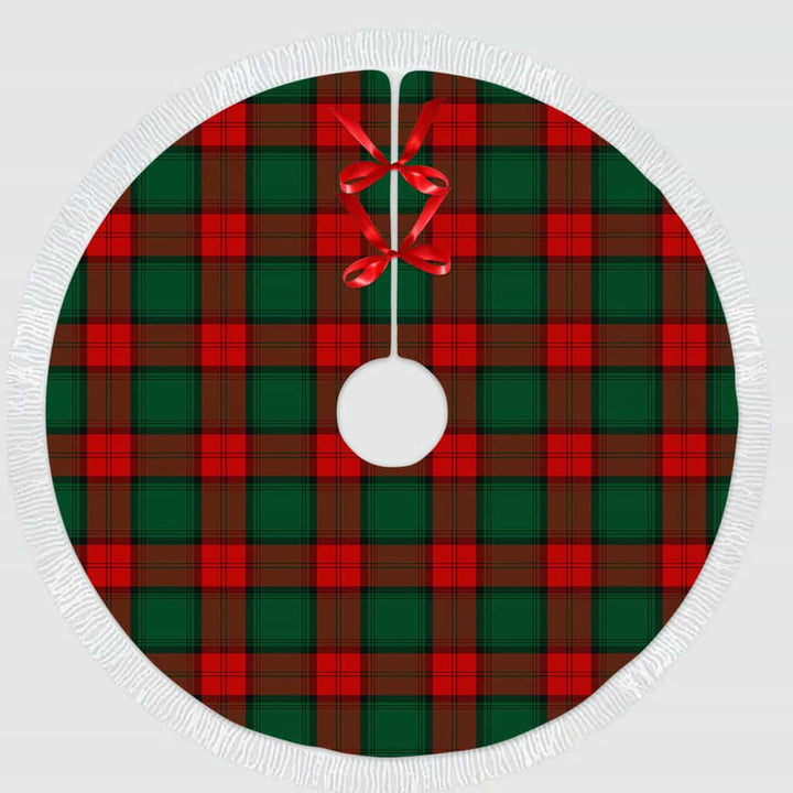 Scottish Stewart Atholl Modern Clan Tartan Christmas Tree Skirt Tassels 1 Tartan Plaid