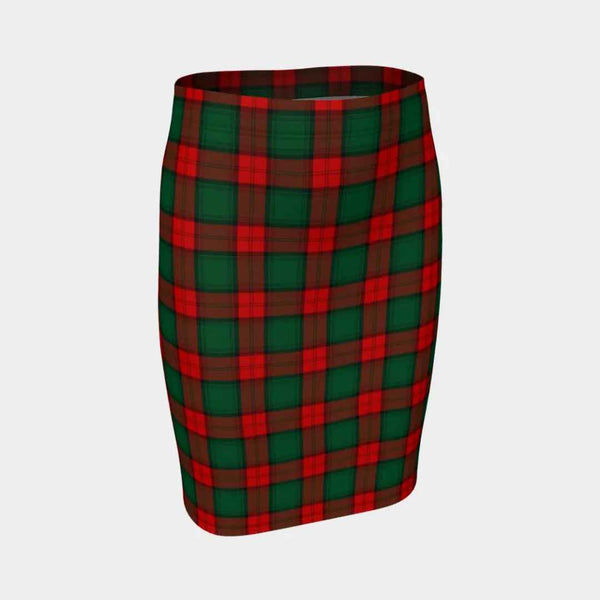 Scottish Stewart Atholl Modern Clan Tartan Fitted Skirt Tartan Plaid 1
