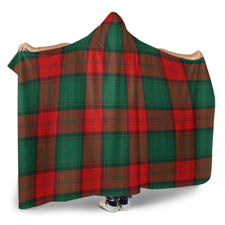 Scottish Stewart Atholl Modern Clan Tartan Hooded Blanket Tartan Plaid 2