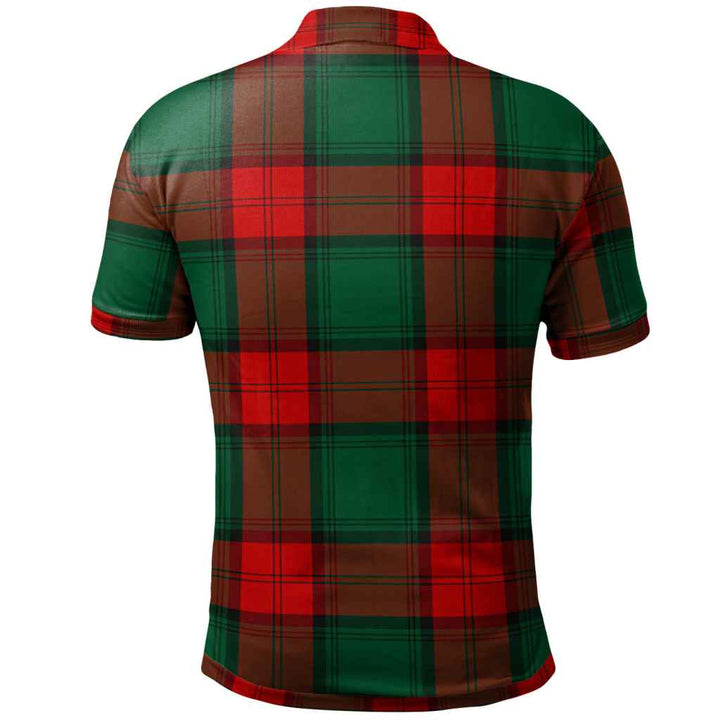 Scottish Stewart Atholl Modern Clan Tartan Polo Shirt Back Side Tartan Plaid