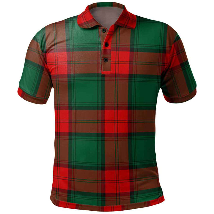 Scottish Stewart Atholl Modern Clan Tartan Polo Shirt Front Side Tartan Plaid