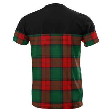 Scottish Stewart Atholl Modern Clan Tartan T-Shirt Horizontal Style Back Side Tartan Plaid