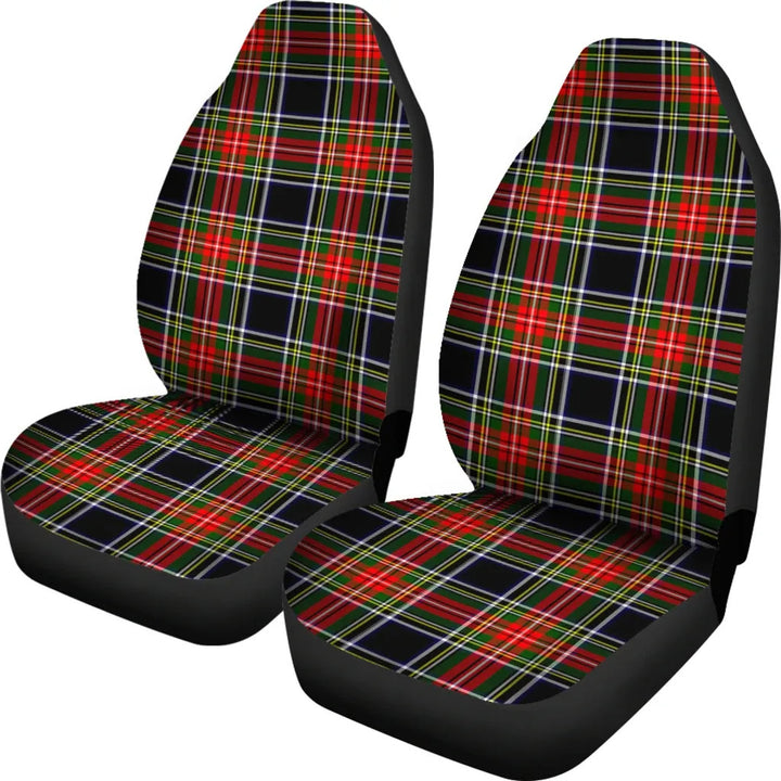 Scottish Stewart Black Clan Tartan Car Seat Covers 1