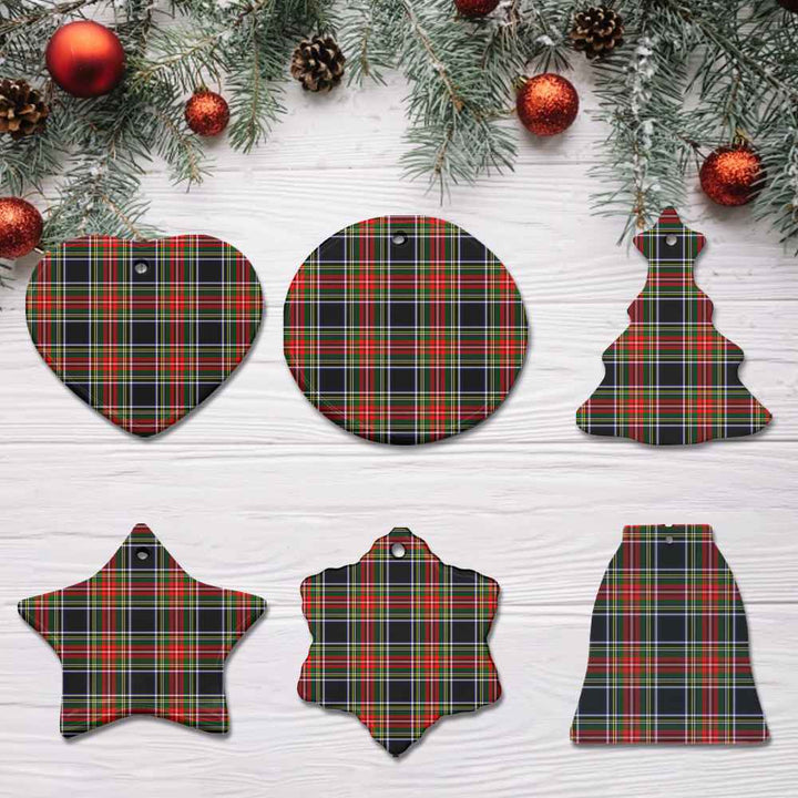 Scottish Stewart Black Clan Tartan Ceramic Ornament All Tartan Plaid