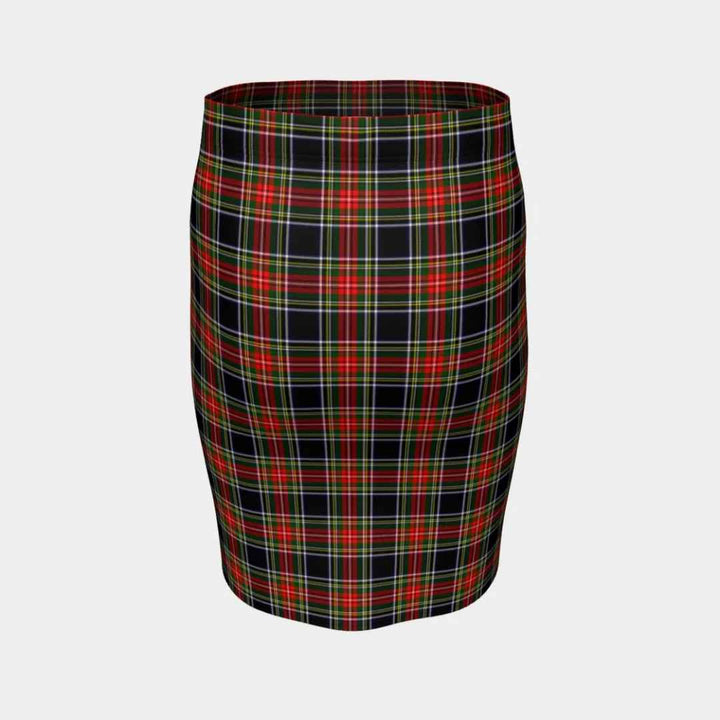 Scottish Stewart Black Clan Tartan Fitted Skirt Tartan Plaid 4