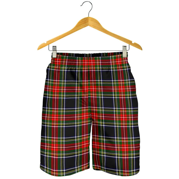 Scottish Stewart Black Clan Tartan Men's Shorts