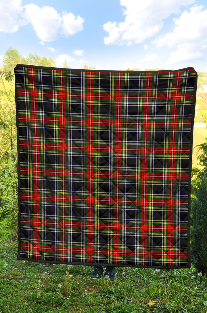 Scottish Stewart Black Clan Tartan Quilt Tartan Plaid 2